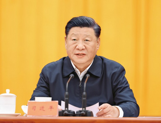 　2021年10月13日至14日，中央人大工作會議在北京召開。中共中央總書記、國家主席、中央軍委主席習近平出席會議并發(fā)表重要講話。 新華社記者 王曄/攝